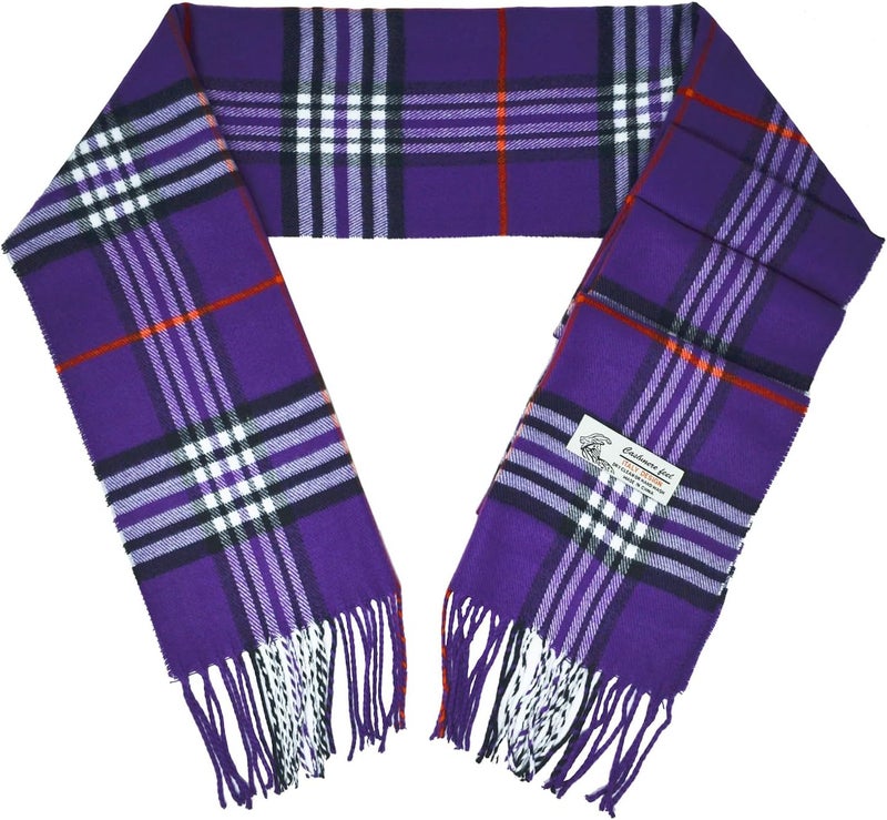 Glory Max Unisex Classic Tartan Plaid Winter Scarf Soft Cashmere Feel 72"x12" - Image 2